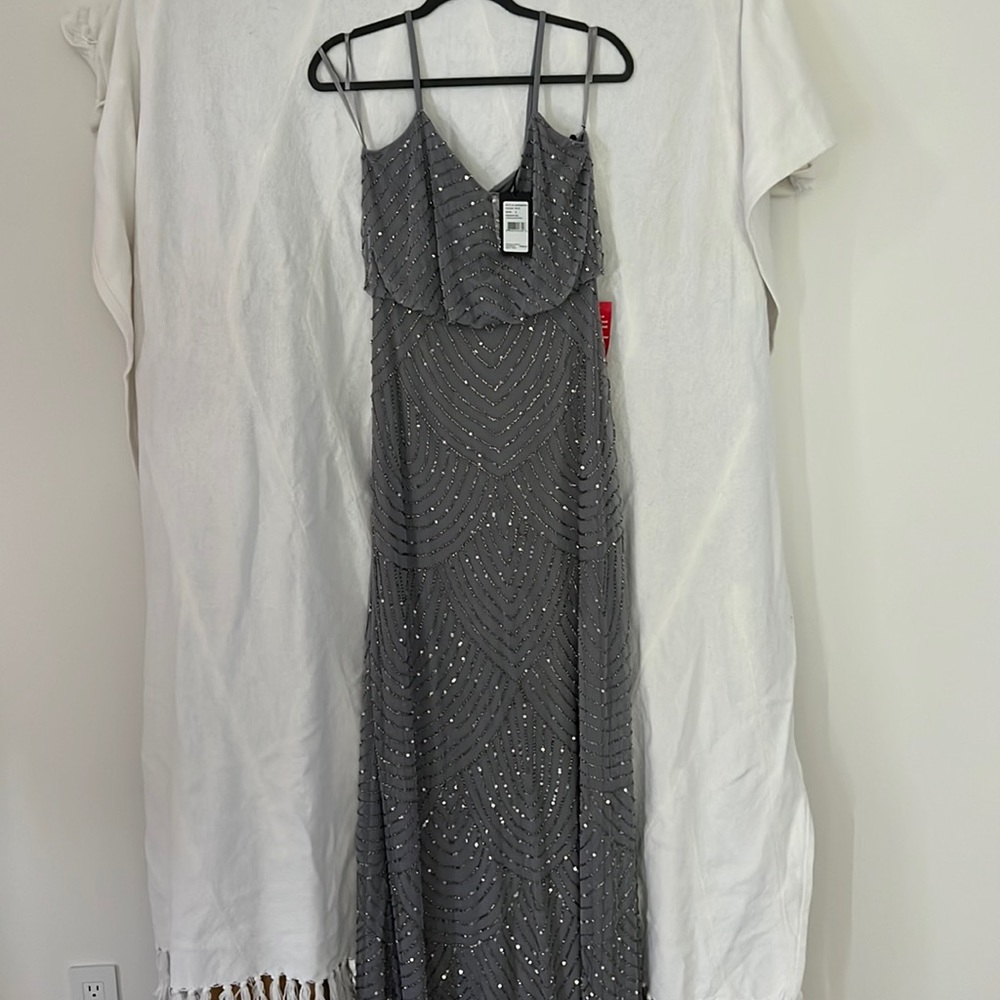 Adrianna Papell long blouson dress